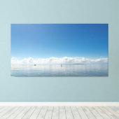 Infinite Horizon: Minimalist Seascape at Acupe Coa キャンバスプリント (インサイチュ (ウッドフロア))