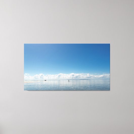 Infinite Horizon: Minimalist Seascape at Acupe Coa キャンバスプリント (正面)