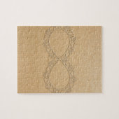 Infinite Love Dog Paw Print ジグソーパズル (横)