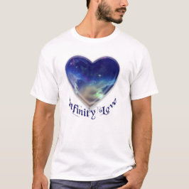 Infinite Love - Galaxy Heart Tシャツ