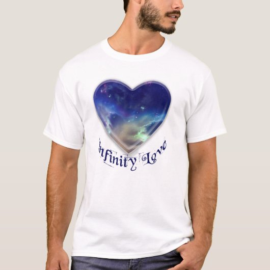 Infinite Love - Galaxy Heart Tシャツ (正面)
