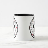 Infinite Love Paw Print Pet Memorial Mug マグカップ (中央)