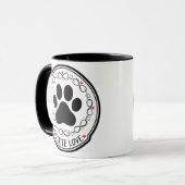 Infinite Love Paw Print Pet Memorial Mug マグカップ (正面左)
