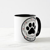 Infinite Love Paw Print Pet Memorial Mug マグカップ (正面右)