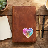 Infinite Love Rainbow Heart Die-Cut シール