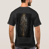 Infinite Maze | アブストラクト3D迷宮 Tシャツ (裏面)