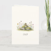 Infinite Meadows Scene – Cozy Cottage Wildflowers  カード (裏面)