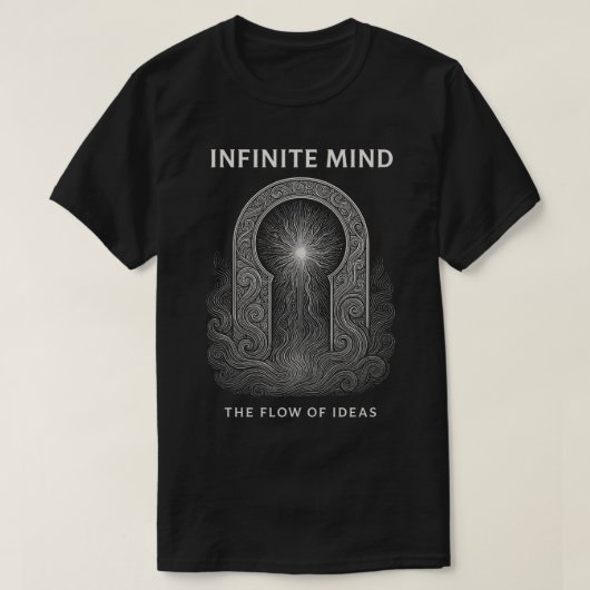 INFINITE MIND – 創造のフロー Tシャツ (デザイン正面)