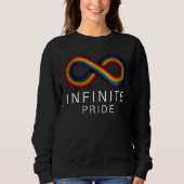 Infinite Pride LGBT Support Rainbow Colour スウェットシャツ (正面)
