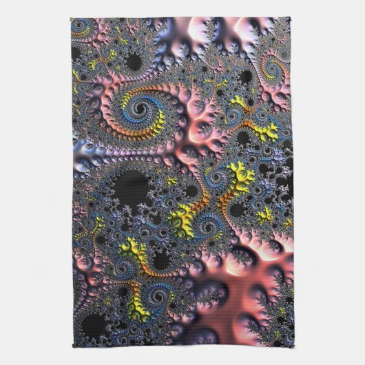 Infinite Spiral Realms キッチンタオル (縦)