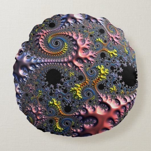 Infinite Spiral Realms ラウンドクッション (正面)