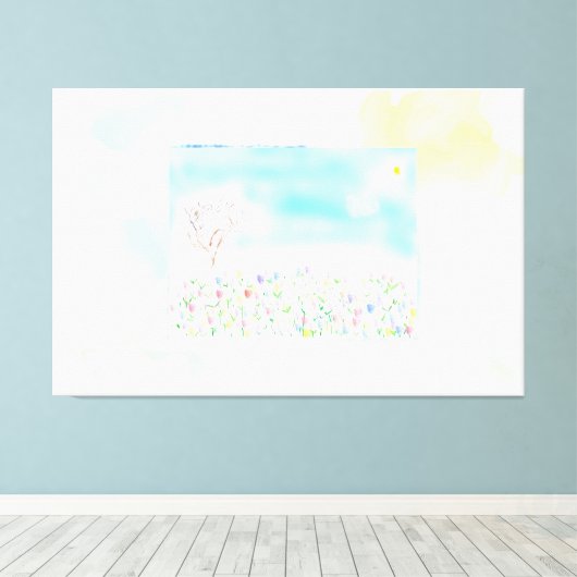 Infinite Spring キャンバスプリント (インサイチュ (ウッドフロア))