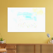 Infinite Spring キャンバスプリント (インサイチュ (リビング))