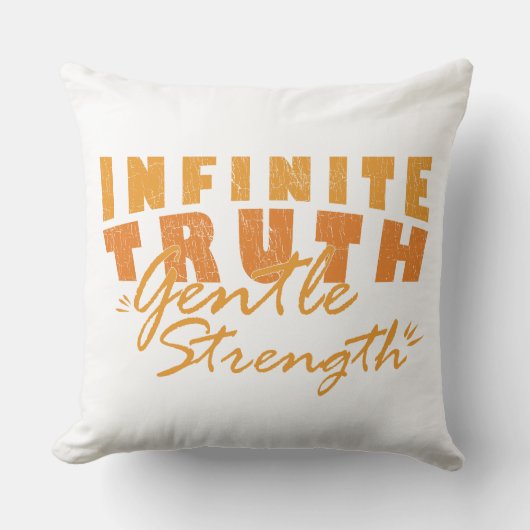 Infinite Truth, Gentle Strength スロー・ピロー クッション (正面)