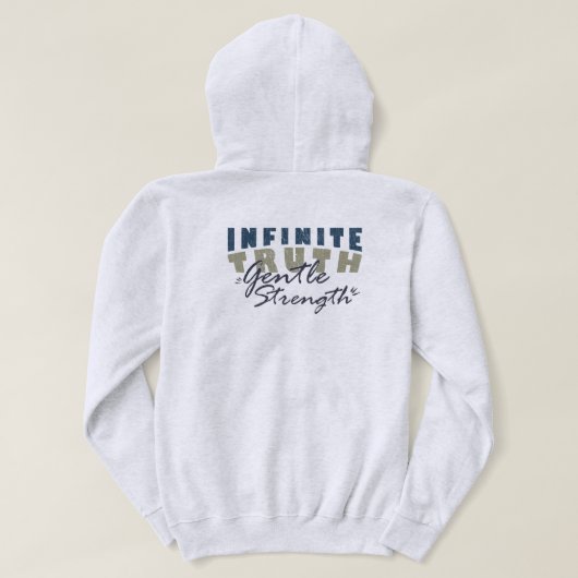 Infinite Truth, Gentle Strength Men's Hoodies パーカ (デザイン裏面)