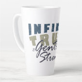 Infinite Truth, Gentle Strength Mugs & Cups カフェラテマグ (左アングル)