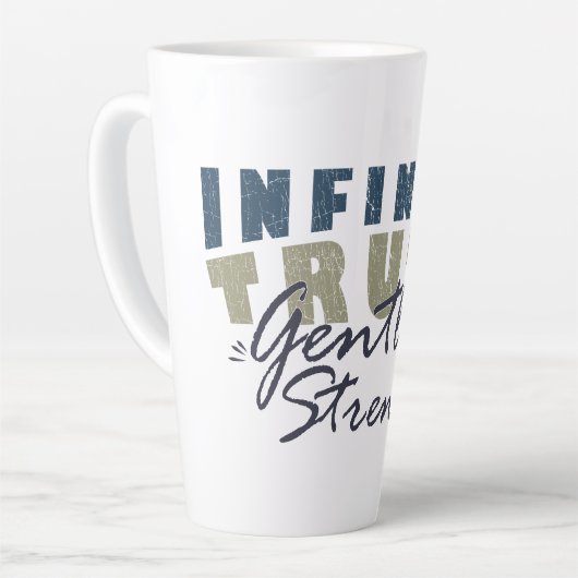 Infinite Truth, Gentle Strength Mugs & Cups カフェラテマグ (左アングル)