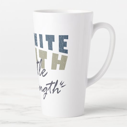 Infinite Truth, Gentle Strength Mugs & Cups カフェラテマグ (右)