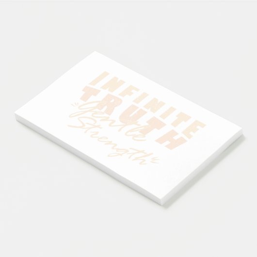 Infinite Truth, Gentle Strength  Post-it® Notes ポストイット (アングル)