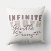 Infinite Truth, Gentle Strength Throw Pillows クッション (裏面)