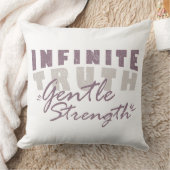 Infinite Truth, Gentle Strength Throw Pillows クッション (ブランケット)