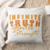 Infinite Truth, Gentle Strength  Throw Pillows クッション (ブランケット)