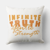 Infinite Truth, Gentle Strength  Throw Pillows クッション (裏面)