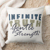 Infinite Truth, Gentle Strength Throw Pillows クッション (ブランケット)