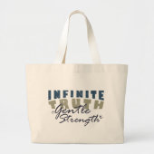 Infinite Truth, Gentle Strength  Tote Bag ラージトートバッグ (正面)