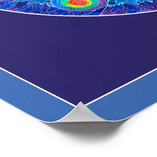 Infinite Universe mandala ポスター (角)