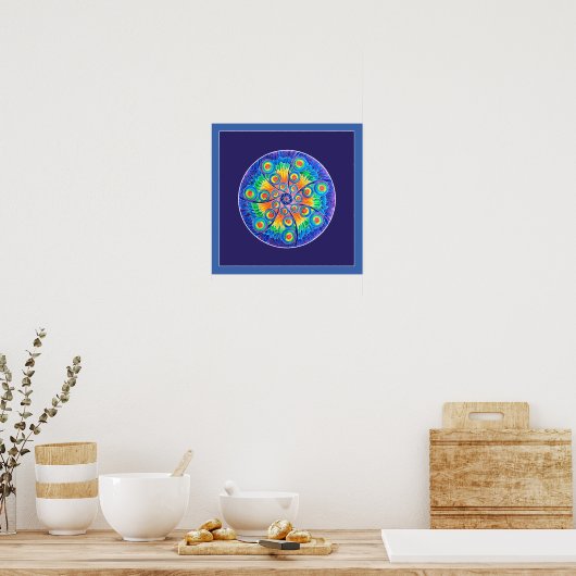Infinite Universe mandala ポスター (キッチン)