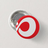 InfiniteRedのロゴの円形ボタン 缶バッジ (正面&裏面)