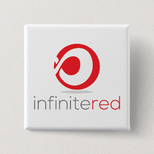 InfiniteRedの正方形ボタン 缶バッジ