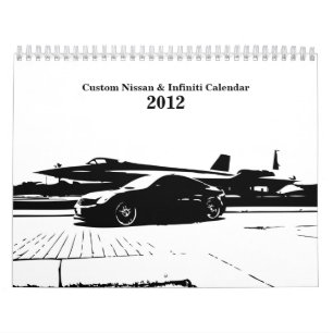 Infiniti及び日産カスタムな車のカレンダー2012年 カレンダー