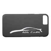Infiniti G35のクーペの白いシルエットのロゴ Case-Mate iPhoneケース (裏面(横))