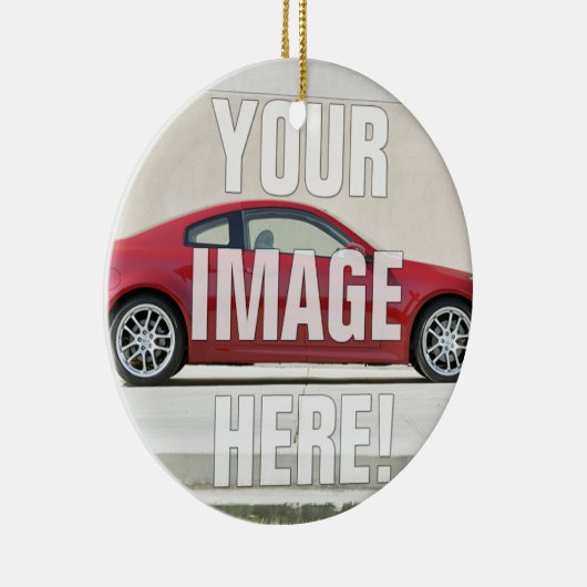 Infiniti G35のクーペ-あなたの写真を加えて下さい セラミックオーナメント (右)
