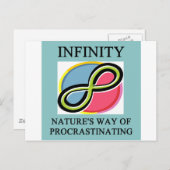 INFINITY数学のジョーク ポストカード (正面/裏面)