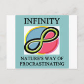 INFINITY数学のジョーク ポストカード (正面)