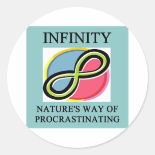 INFINITY数学のジョーク ラウンドシール
