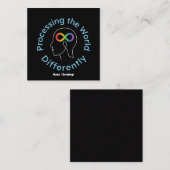 Infinity Art Processing the World Differently スクエア名刺 (正面/裏面)