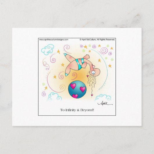 INFINITY&BEYOND カートゥーンポストカード ポストカード (正面)