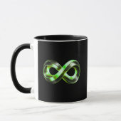 Infinity Core Emblem| Luxury Abstract Design マグカップ (左)