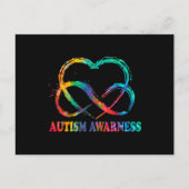 Infinity Heart Love Autism Awareness Needs No Word ポストカード (正面)