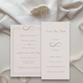 Infinity Love Light Pink日付を保存結婚する