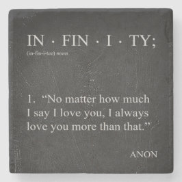 INFINITY Love you more Definition COASTER ストーンコースター
