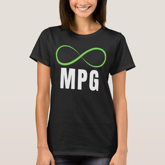 Infinity MPG, Awesome Electric Vehicle Design,  E  Tシャツ (正面)