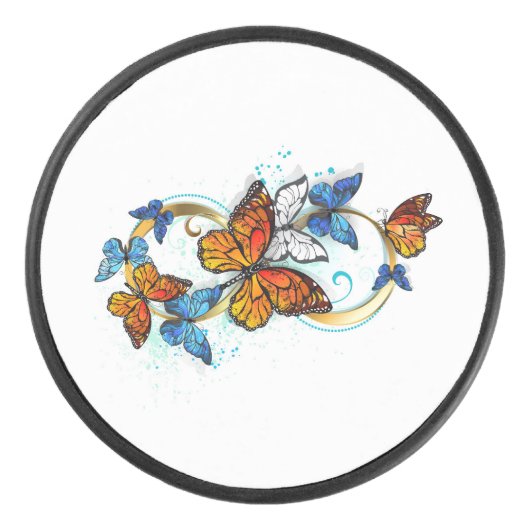 Infinity of Monarch Butterflies アイスホッケーパック (正面)