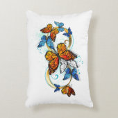 Infinity of Monarch Butterflies アクセントクッション (正面(垂直))
