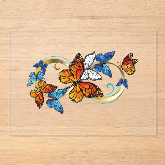 Infinity of Monarch Butterflies アクリル招待状 (正面)