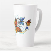 Infinity of Monarch Butterflies カフェラテマグ (右アングル)